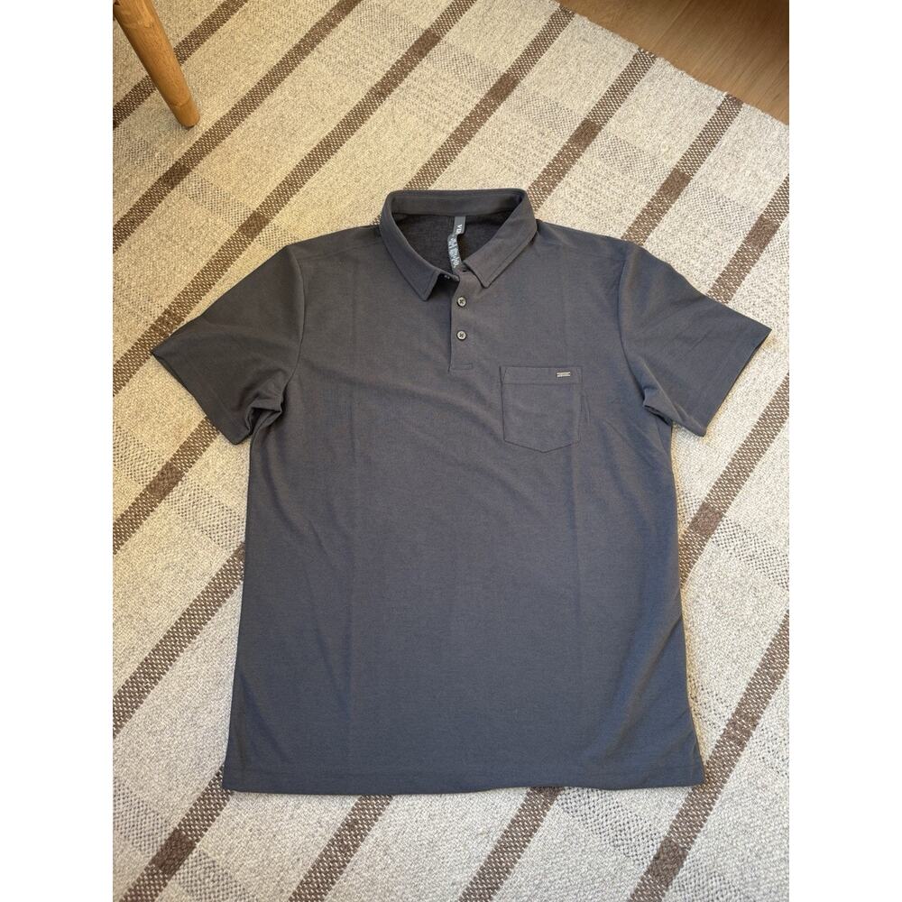 Vuori Men's Polo Shirt in Charcoal Gray